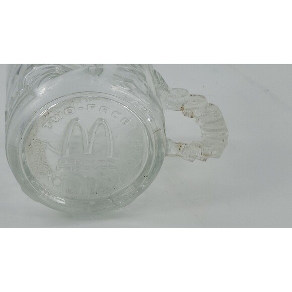 Batman Forever McDonald's Collector Glass Coffee Mug Two-Face 1995 Limited Ed - Picture 7 of 12
